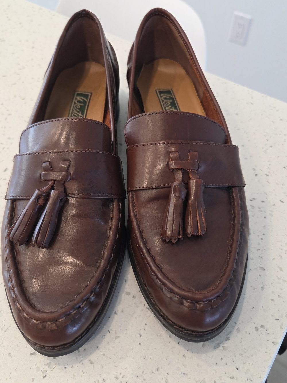 Worthington Women's Brown Leather Tassel Loafers